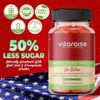 Apple Cider Vinegar Gummies - ACV with Mother Gummies for Weight Loss - Detox & Digestion Support - 1000mg - Keto ACV Gummies B9 & B12 - Metabolism Booster - Vegan, Non-GMO, Gluten-Free - 60 Chews