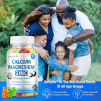 Calcium Citrate Magnesium Zinc Gummies, Calcium 1200 mg with Vitamin D3, B6, K2,B12 for Bone, Muscle, Immune Ultimate Absorption Calcium Supplement for Women and Men 60 Counts