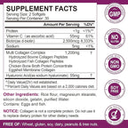 Multi Collagen Peptides Softgel for Women & Men - Type I, II, III, V, X - Hydrolyzed Collagen Peptides with Biotin, Vitamin C & Hyaluronic Acid - Support Skin Hair Nail & Joint - Non GMO, 240 Softgel