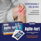 Agile Fort Joint Support Supplement – Glucosamine, Chondroitin, MSM, Type II Collagen & Magnesium – 30 Sachets for Joint & Cartilage Health for Women and Men