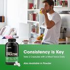 Optimum Nutrition Micronized Creatine Monohydrate Capsules, Keto Friendly, 2500mg, 200 Capsules (Packaging May Vary)