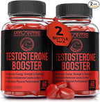 Atlantis Nutrition Testosterone Booster Gummies For Men - Enhances Strength & Stamina - Optimizes Performance & Male Enhancement - Tribulus, Goat Weed Extract, Maca Root Extract | 2-Pack (120 Gummies)