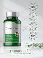 Horbäach Chamomile Flower Extract | 200 Pills | Non-GMO, Gluten Free Supplement