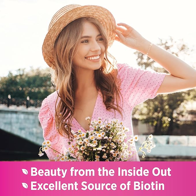 Nature's Truth Hair, Skin & Nails Vitamins | 5000mcg | 250 Softgels | Includes Collagen, Biotin and Coconut Oil | Non-GMO & Gluten Free Supplement for Women and Men