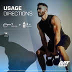 GAT SPORT Creatine Monohydrate Powder, Strength, Brain Health, Anti-oxidant, Endurance, for Men & Women, Unflavored (60 Servings)