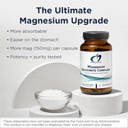 Designs for Health Magnesium Glycinate Complex - Chelated Magnesium Bisglycinate + High Absorption Magnesium for Calming & Sleep, Heart Health, Immune Support & Bone Strength - Vegan (240 Capsules)