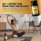 GLP-1 Support Probiotic Supplement for Weight Loss - Daily GLP1 Support with Berberine for Women to Support Metabolism Gut Wellness Boost Fat Burn - Natural Oral Probiotics