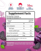 SUNNY SAM Iron Gummies for Kids & Adults - Iron Vitamins with Vitamin C, 10mg per Serving - Chewable Fruit Gummy for Immune Support Red Blood Cell Production