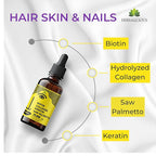 Liquid Biotin Collagen Keratin 4fl oz Liquid Supplements for Women - Comprehensive Formula Hair Skin Nails Supplement with 10000mcg Collagen 5000 mcg Biotin 5000 mcg Keratin 5000 mcg Saw Palmetto