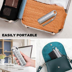 Zannaki Metal Travel Pill Organizer, Portable Waterproof Weekly Pill Box, Large Aluminum Alloy Pill Case Container, BPA Free 7 Day Daily Medicine Organizer Holder for Vitamin, Fish Oil, Supplement
