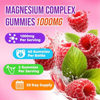 2 Pack Magnesium Complex Gummies – with 12 Forms of Magnesium Plus Vitamins B6, B12 & C. Vegan Strawberry Gummies to Support Mood, for Adults, 120 Count