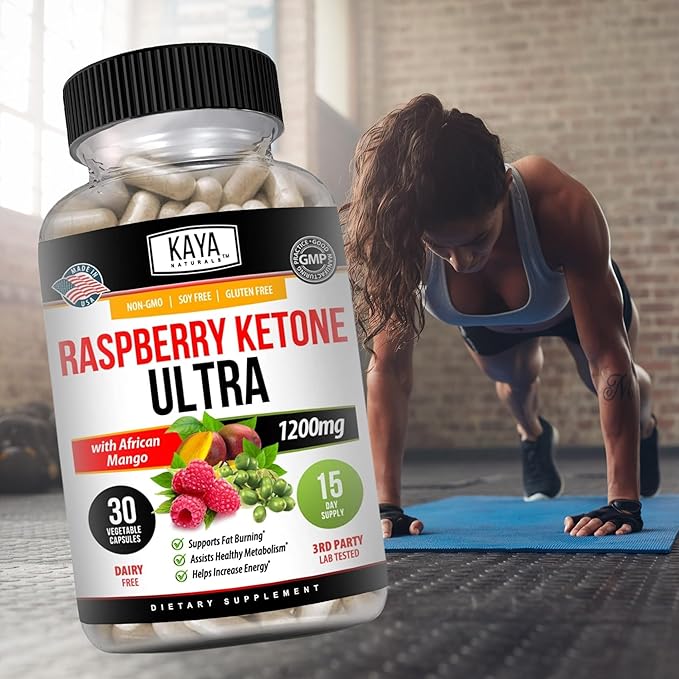 Kaya Naturals Keto Diet Raspberry Ketone - Weight Loss Supplement, Appetite Control, Boost Metabolism - 30 Count…
