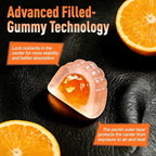 Whey Protein Gummies with BCAA 2:1:1, 10g Protein per Serving for Men & Women, Low Calorie, Sugar Free, Orange Flavor, 120 Count