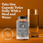 Primal Joint & Mobility Support - Advanced Joint Support Supplement for Women and Men - Turmeric, Boswellia, Ginger and Boron for Whole-Body Flexibility, Joint Health & Comfort - 60 Veg Soft Capsules