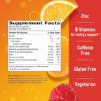 Emergen-C 750mg Vitamin C Gummies for Adults, Immunity Gummies with B Vitamins, Gluten Free, Orange, Tangerine and Raspberry Flavors, Back to School Essentials - 45 Count