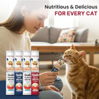 Cat Treats Lickable | Grain-Free Cat Food Toppers, High Protein | Creamy Puree Squeeze Ups with Vitamin E & Taurine, Digestible Formula | 0.5 oz. Each Tube, Chicken Mix Variety | 20 Tubes