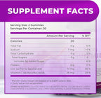 Iron Gummies with Vitamin C - Iron Deficiency Anemia Supplement for Adults & Kids, Chewable, Red Blood Cell Support, Energy, Immune Function, Brain Health, Max Absorption, 120 Vegan Gummies