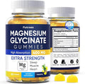 Magnesium Glycinate Gummies 400mg, High Absorption Magnesium Supplement for Women, Men and Kids, Muscle Support and Relaxation, Sugar Free, Vegan, 60 Days Supply