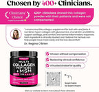Venture Pal Multi Collagen Powder Type I, II, III, V, X – Hydrolyzed Collagen Peptides MSM, GC, Hyaluronic Acid Vitamin C | Collagen Supplement for Women | Joint, Hair, Skin & Nail Support | Non-GMO