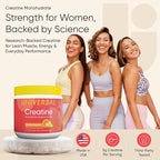 Universal U Creatine Monohydrate for Women - Flavored Creatine Powder, Female Strength, Energy, Lean Muscle Support and Recovery Supplement, No Bloat, No Bulk, 5g Per Serving, 30 Sv, Orange Pineapple