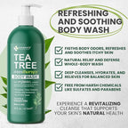 Tea Tree Body Wash MaxTherapy, Itchy Skin Relief Soap, Soothes Jock Itch, Athlete's Foot, Acne, Eczema, Psoriasis & Sensitive Skin, Intimate Wash, Men & Women, 2-Pack, Original Edition