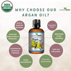 Pure Carrier and Essential Oils for Skin Care, Hair, Body Moisturizer for Face-Anti Aging Skin Care (Argan Oil Organic, 4oz)