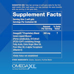 OmegaXL Joint Support Supplement - Natural Muscle Support, Green Lipped Mussel Oil, Soft Gel Pills, Drug-Free, 60 Count (2 Pack)
