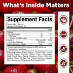 Vitamatic Sugar Free Vitamin A 25000 IU Gummies (Retinyl Palmitate) - Natural Strawberry Flavor - 120 Pectin Based Gummies (1 Bottle)