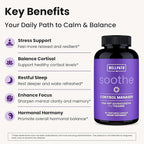 WellPath Soothe Cortisol Manager - Cortisol Supplements for Women with KSM-66® Ashwagandha & L-Theanine - Stress Support, Detox - 11-in-1 Complex, Vegan, Made in USA, Non-GMO, 60 Ct