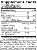 OLLY Extra Strength Daily Energy Gummy,Caffeine Free,1000mcg Vitamin B12,CoQ10,Goji Berry,Adult Chewable Supplement,Berry Yuzu Flavor -,60 Count (Pack of 2)