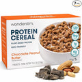 WonderSlim Protein Cereal, Chocolate Peanut Butter, Low Sugar, Gluten Free, Keto Friendly & Low Carb (7ct)