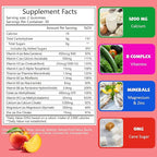Calcium Gummies for Women 1200 mg, Calcium Chewables with Vitamin D3 Magnesium Zinc, Vegan, Sugar Free, Gluten Free, 60 Count