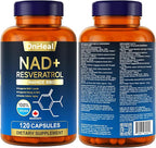 resveratrol Supplement for Energy & Skin - Anti-Aging Booster with resveratrol - Supports Cellular Health & Focus - 120 Capsules