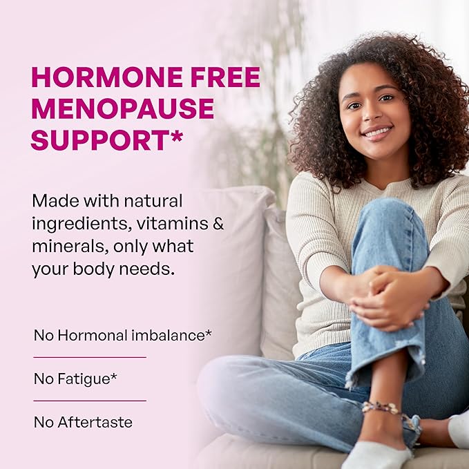 Complete Menopause Support Supplement For Women | With Ashwagandha, Black Cohosh, Dong Quai & Muira Puama | Helps Easing Hot Flashes, Night Sweats, Mood Swings, Hormone Balance & Harmony | 60 Capsules