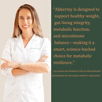 Akkermansia Probiotic for Appetite Suppressant & Craving Control | Increases GLP-1 for Weight Loss | 60 Day Supply | Made in USA | Bacillus Coagulans, B2, D3 & Chromium | SIBO Friendly, Vegan