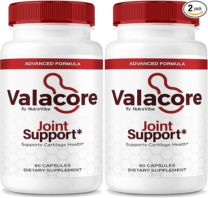 (2 Pack) Valacore Capsules – Daily Mobility Formula with a Premium Natural Blend to Help Support Flexibility, Comfort & Smooth Movement | Easy-to-Swallow Pills for Everyday Activities (120 Capsules)