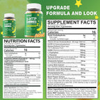 5-HTP 400MG Gummies + GABA - Melatonin Free - Relaxation Gummies with Banana Extract, L-Theanine, Turmeric, L-Tryptophan, D3 for Healthy Rest Cycle, Circadian Rhythm, Brain & Muscle Relax, Pack of 2