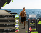 Shilajit Gummies – Pure Himalayan Shilajit Supplement with Fulvic Acid – 1000mg Natural Shilajit Pure Energy Support – Sugar-Free Raspberry Watermelon Flavor – Vegan, Non-GMO, Gluten-Free – 60 Count