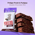 Perfect Bar Mini Protein Bars, Double Chocolate, Gluten Free, Made with Organic Honey, Peanut Butter, Cookie Dough Texture, Refrigerated, 24 Count, 0.88 Oz Bar