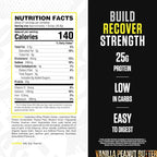 RYSE Loaded Protein Powder - Vanilla Peanut Butter - 25g Whey Protein Isolate & Concentrate with Prebiotic Fiber & MCTs - Low Carb, Low Sugar, Digestive-Friendly - 27 Servings / 2 lb Tub