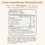 SuperMush Daily Creatine Gummies with Cordyceps - Daily Superfood - Sugar Free Creatine Monohydrate Supplement for Strength, Focus, and Recovery – Vegan Gummy Formula, Mango Flavor, 20-Day Supply