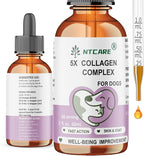 5X Collagen Complex for Dogs, 2 fl. oz, Fast Action Skin & Coat Supplement, 60 Servings