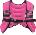 ZELUS Weighted Vest, 6lb/8lb/12lb/16lb/20lb/25lb/30lb Weight Vest with Reflective Stripe for Workout, Strength Training, Running, Fitness, Muscle Building, Weight Loss, Weightlifting