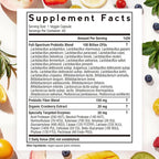 Doctor's Recipes Probiotics for Women, 100 Billion CFU 32 Strains, with Prebiotic, Enzymes & Cranberry, Shelf Stable, Delayed Release, 60 Caps