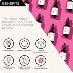 Blisque - Natural Fertility and Conception Support Supplement for Women | with Chasteberry | Doctor Approved | Vegan and Non-GMO | 2 Ounces | 59 Servings