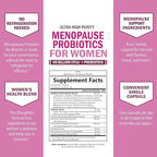 Menopause Supplements for Women - 40 Billion CFU Menopause Probiotics for Women - Support for Hot Flashes Night Sweats Mood Swings and Balance - Non-GMO, 30 Easy-Swallow Capsules, 30 Servings