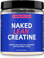 NAKED Lean Creatine HCl Powder - Raspberry Lime, Vegan, Non-GMO, Gluten-Free, No Fillers, Supports Muscle Growth & Strength - 68 Servings