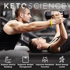 Keto Science Keto Shake Powder – Chocolate Meal Replacement with MCT Oil, Collagen, Protein – Keto Diet Supplement for Weight Loss – 14 Servings