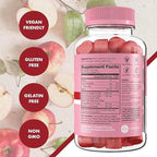 Flat Tummy Keto ACV Gummies, 60 Count – Specialized Formula, Post GLP-1 Keto Supplement, Vegan-Friendly, Non-GMO - Apple Cider Vinegar Gummies, BHB Salts, Beet and Pomegranate Superfood Powders