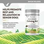 NaturVet Quiet Moments Calming Aid Dog Supplement, Helps Promote Relaxation, Reduce Stress, Storm Anxiety, Motion Sickness for Senior Dogs – 60-Ct. Soft Chews